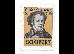 Y19847/ Reklamemarke Schubert Bund der Deutsche in Nieder-Österreich 