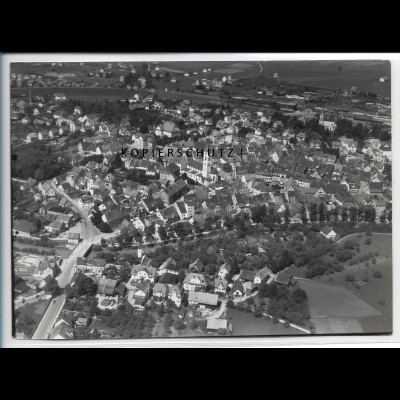 ZZ-6637/ Wangen Allgäu seltenes Foto Luftbild 18 x 13 cm ca. 1935