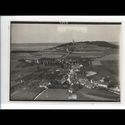 ZZ-5444/ Offingen m. Bussen seltenes Foto Luftbild 18 x 13 cm ca.1938