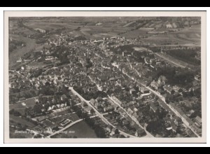 MW04165/ Bretten Foto AK seltenes Strähle Luftbild 30er Jahre