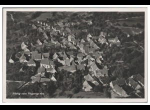 MW04153/ Büchig bei Bretten Foto AK seltenes Strähle Luftbild 30er Jahre