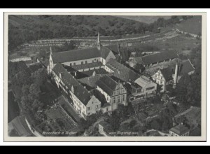MW04150/ Bronnbach a.d. Tauber AK seltenes Strähle Luftbild 30er Jahre