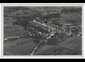 MW04139/ Bauschlott bei Pforzheim AK seltenes Strähle Luftbild 30er Jahre
