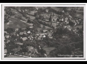 MW04526/ Sasbachwalden Foto AK seltenes Strähle Luftbild 30er Jahre