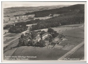 MW04354/ Schloßgut Fahrenbach Foto AK seltenes Strähle Luftbild 30er Jahre