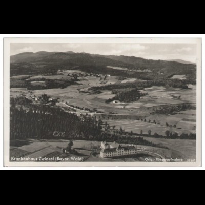 MW04223/ Zwiesel Foto AK seltenes Strähle Luftbild 30er Jahre