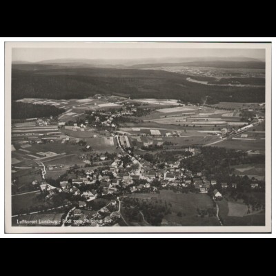 MW04621/ Lossburg-Rodt Foto AK seltenes Strähle Luftbild 30er Jahre
