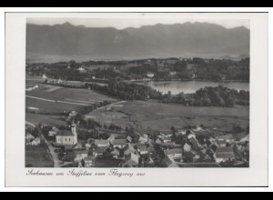MW05364/ Seehausen am Staffelsee Foto AK seltenes Strähle Luftbild 30er Jahre