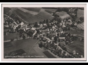 MW05417/ Schweinhausen b. Biberach Foto AK seltenes Strähle Luftbild 30er Jahre
