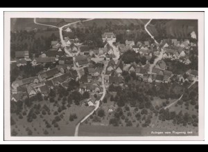 MW05400/ Auingen Foto AK seltenes Strähle Luftbild 30er Jahre