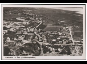MW04774/ Nordseebad St. Peter Foto AK seltenes Strähle Luftbild 30er Jahre