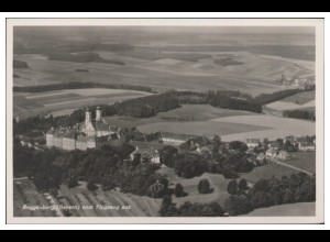 MW05376/ Roggenburg Foto AK seltenes Strähle Luftbild 30er Jahre