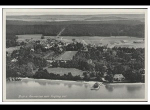 MW05249/ Buch am Ammersee AK seltenes Strähle Luftbild 30er Jahre