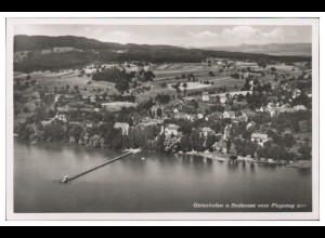 MW05556/ Gaienhofen Foto AK seltenes Strähle Luftbild 30er Jahre