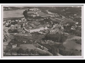 MW05199/ Kloster Metten Foto AK seltenes Strähle Luftbild 30er Jahre