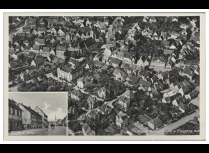 MW05145/ Pfullingen b. Reutlingen AK seltenes Strähle Luftbild 30er Jahre