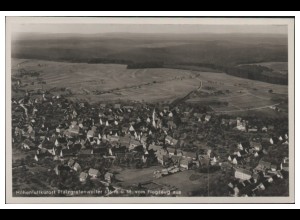 MW05138/ Pfalzgrafenweiler Foto AK seltenes Strähle Luftbild 30er Jahre