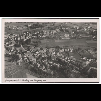 MW05614/ Georgensgmünd b. Nürnberg Foto AK seltenes Strähle Luftbild 30er Jahre