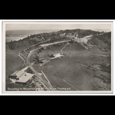 MW05608/ Hesselberg Wassertrüdingen Foto AK seltenes Strähle Luftbild 30er Jahre