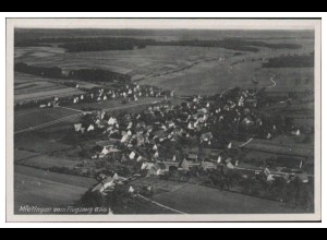 MW05741/ Mietingen AK seltenes Strähle Luftbild 30er Jahre