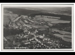 MW04992/ Dätzingen Foto AK seltenes Strähle Luftbild 30er Jahre