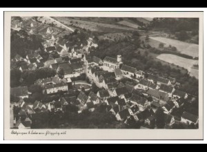 MW04993/ Dätzingen Foto AK seltenes Strähle Luftbild 30er Jahre