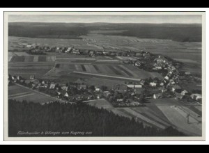 MW05674/ Mönchweiler b. Villingen AK seltenes Strähle Luftbild 30er Jahre
