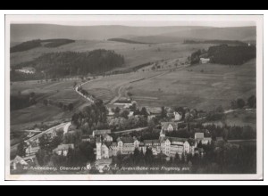 MW04988/ St. Andreasberg Oberstadt Foto AK seltenes Strähle Luftbild 30er Jahre