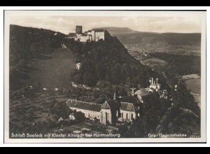 MW05568/ Schloß Saaleck Hammelburg Foto AK seltenes Strähle Luftbild 30er Jahre