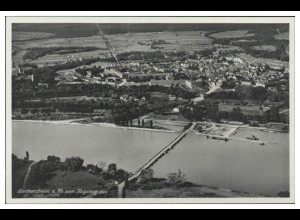 MW05870/ Germersheim AK seltenes Strähle Luftbild 30er Jahre