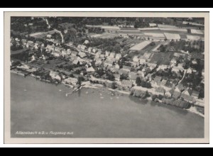MW05955/ Allensbach Bodensee AK seltenes Strähle Luftbild 30/40er Jahre