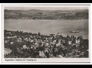 MW05952/ Dingelsdorf b. Konstanz Foto AK seltenes Strähle Luftbild 30er Jahre