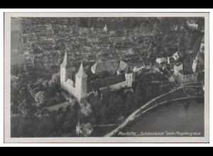 MW06007/ Rochlitz Schloss AK seltenes Strähle Luftbild 30/40er Jahre