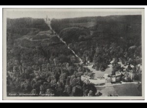 MW06025/ Kassel Wilhelmshöhe AK seltenes Strähle Luftbild 30/40er Jahre