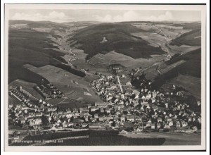 MW06116/ Furtwangen Foto AK Strähle seltenes Luftbild 30er Jahre