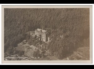 MW06215/ Lohr a. M. Luitpoldheim Foto AK seltenes Strähle Luftbild 30/40er Jahre