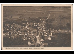 MW06473/ Grabensteiten b. Urach AK seltenes Strähle Luftbild 30er Jahre