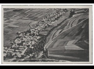 MW06661/ Schwarzenbrunn b. Eisfeld AK seltenes Strähle Luftbild 30/40er Jahre