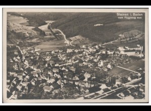 MW01056/ Steinen Krs. Lörrach Foto AK seltenes Strähle Luftbild 1926