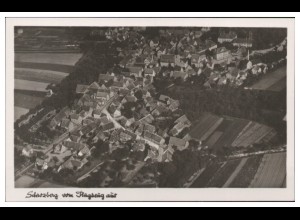 MW06717/ Schrozberg Foto AK seltenes Strähle Luftbild 30er Jahre