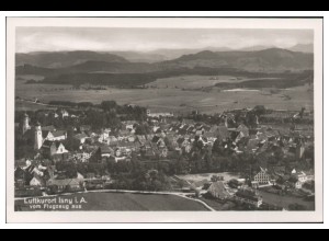 MW07134/ Isny i. A. Foto AK seltenes Strähle Luftbild 30er Jahre