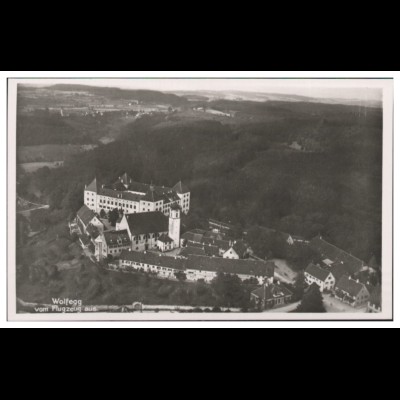 MW07139/ Wolfegg Foto AK seltenes Strähle Luftbild 30er Jahre