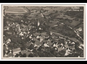 MW07061/ Sennfeld Foto AK seltenes Strähle Luftbild 30er Jahre