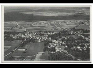 MW07091/ Dettingen am Albuch AK seltenes Strähle Luftbild 30er Jahre