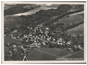 MW07431/ Buttenhausen Foto AK seltenes Strähle Luftbild 30er Jahre