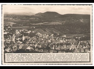 MW07402/ Weilheim Foto AK seltenes Strähle Luftbild 30er Jahre