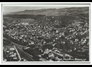 MW07256/ Schwäb. Gmünd Foto AK seltenes Strähle Luftbild 30er Jahre