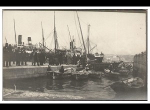 S4667/ Konstantinopel Istanbul Hafen Foto AK Türkei ca.1910-20