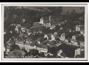 MW07562/ Bad Wörishofen Foto AK seltenes Strähle Luftbild 30er Jahre