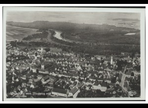 MW07583/ Günzburg Foto AK seltenes Strähle Luftbild 30er Jahre